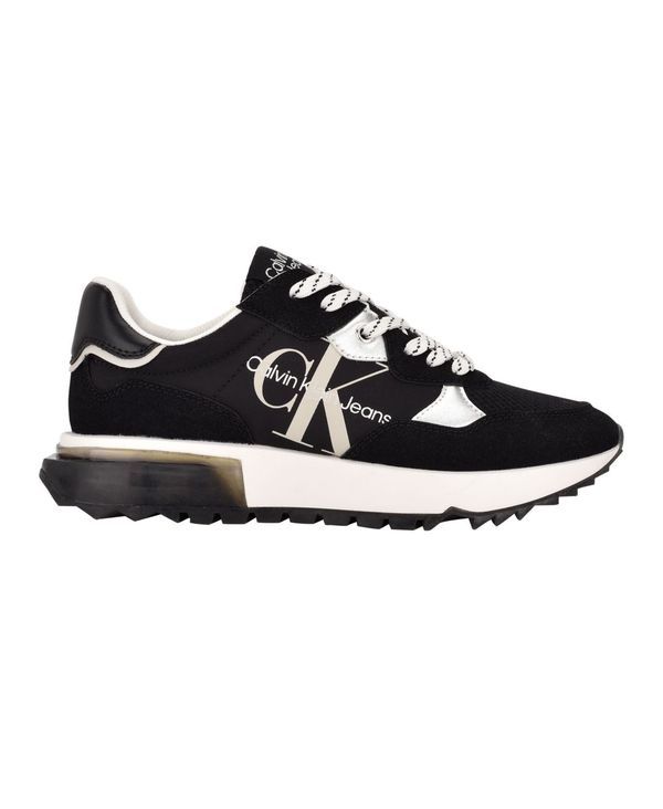 カルバンクライン レディース シューズ スニーカー レース ロゴ Calvin Klein Jeans Calvin Klein Womens Magalee Casual Logo LaceUp S