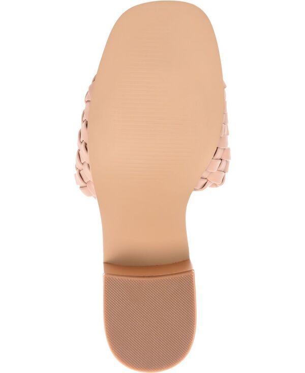 ジュルネ コレクション レディース シューズ パンプス サンダル ヒール Journee Collection Womens Fylicia Woven Block Heel Slide Sandal