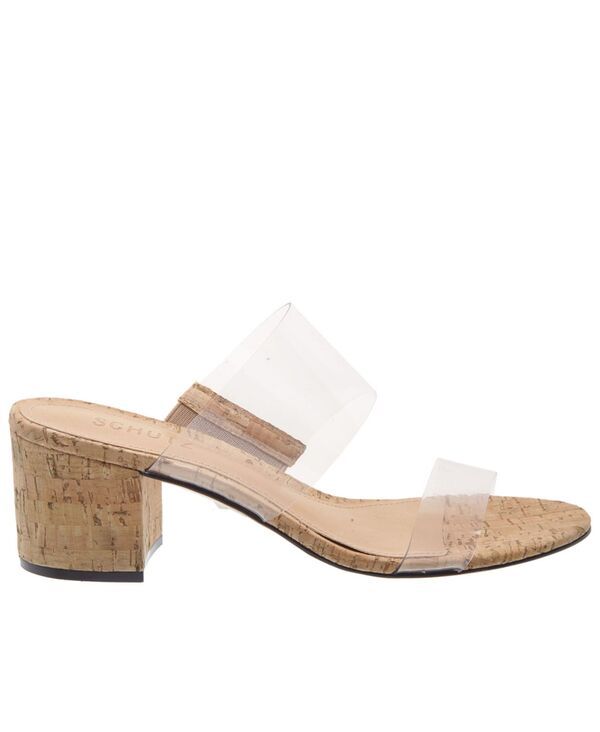 シュッツ レディース シューズ サンダル ヒール Schutz Womens Victorie Mid Block Heel Sandals NaturalClear