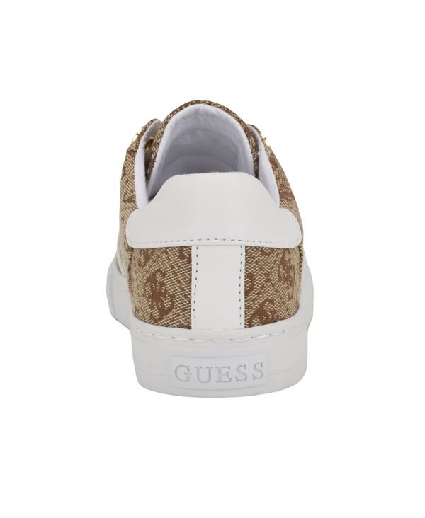 ゲス レディース シューズ スニーカー レース GUESS Womens Loven LaceUp Sneakers Medium Brown Logo ブラウン
