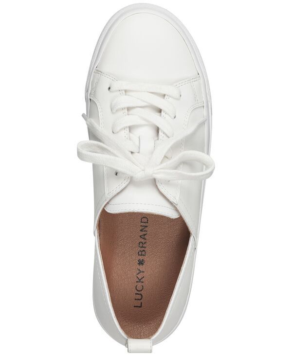 ラッキーブランド レディース シューズ スニーカー レース Lucky Brand Womens Dansbey LaceUp Sneakers White ホワイト