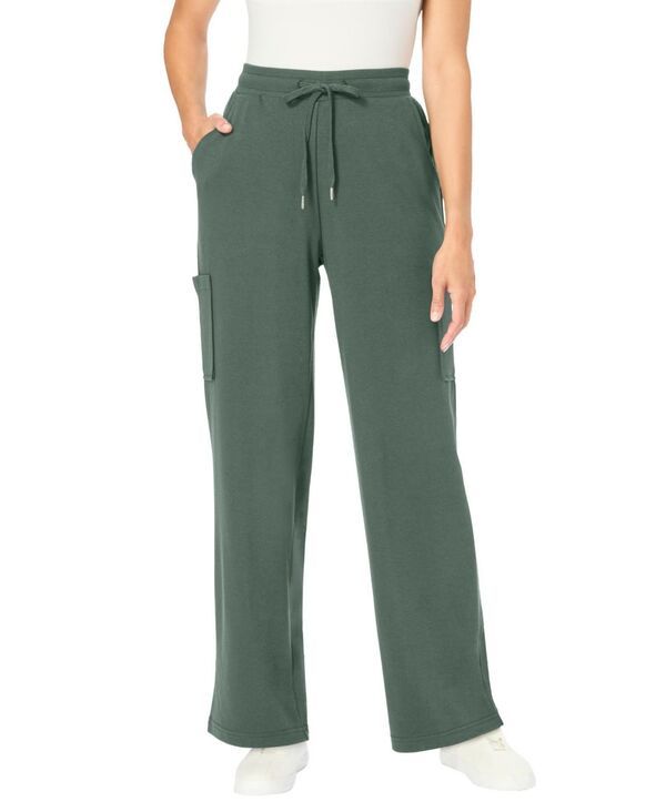ウーマン ウィズイン レディース ボトムス カジュアルパンツ カーゴパンツ プラスサイズ ニット Woman Within Plus Size Knit Cargo Pant Pine