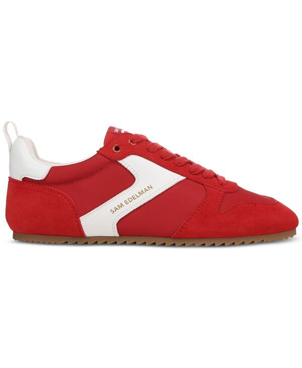 サムエデルマン レディース シューズ スニーカー レース Sam Edelman Womens Zaria LaceUp Sneakers Red Suede Leather レッド サムエデルマン レディース シューズ スニーカー レース Sam Edelman Womens Zaria LaceUp Sneakers Red Suede Leather レッド