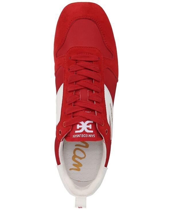 サムエデルマン レディース シューズ スニーカー レース Sam Edelman Womens Zaria LaceUp Sneakers Red Suede Leather レッド サムエデルマン レディース シューズ スニーカー レース Sam Edelman Womens Zaria LaceUp Sneakers Red Suede Leather レッド