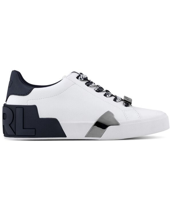 カール ラガーフェルド レディース シューズ スニーカー レース KARL LAGERFELD PARIS Womens Melora LaceUp Sneakers Bright WhiteNavy