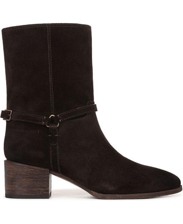 フランコサルト レディース シューズ ブーツ・レインブーツ Franco Sarto Womens Kian Round Toe Pull On Short Boots Umber Brown Sue