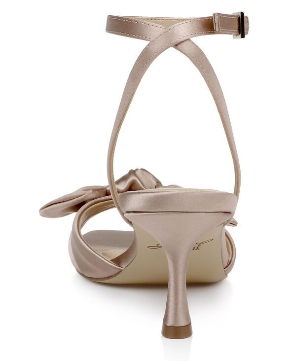 ジュウェルダグレイミシュカ レディース シューズ サンダル Jewel Badgley Mischka Womens Emeli Bow Square Toe Sandals Nude Satin ジュウェルダグレイミシュカ レディース シューズ サンダル Jewel Badgley Mischka Womens Emeli Bow Square Toe Sandals Nude Satin