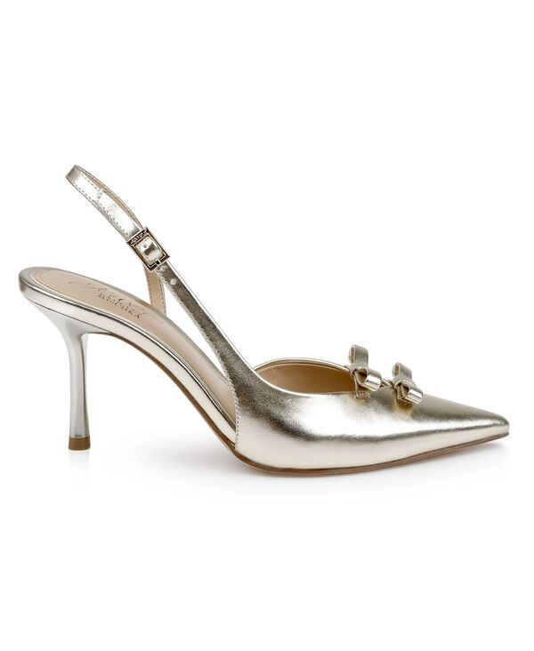 ジュウェルダグレイミシュカ レディース シューズ パンプス Jewel Badgley Mischka Womens Ellery Bow Evening Pumps Gold Metallic ゴー