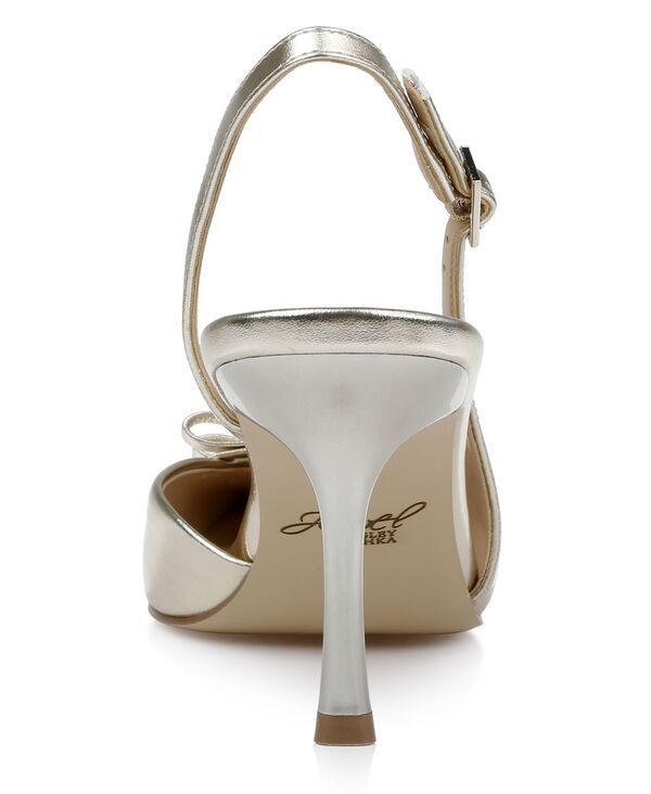 ジュウェルダグレイミシュカ レディース シューズ パンプス Jewel Badgley Mischka Womens Ellery Bow Evening Pumps Gold Metallic ゴー