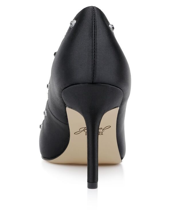 ジュウェルダグレイミシュカ レディース シューズ パンプス Jewel Badgley Mischka Womens Eleni Evening Pumps Black Satin ブラック