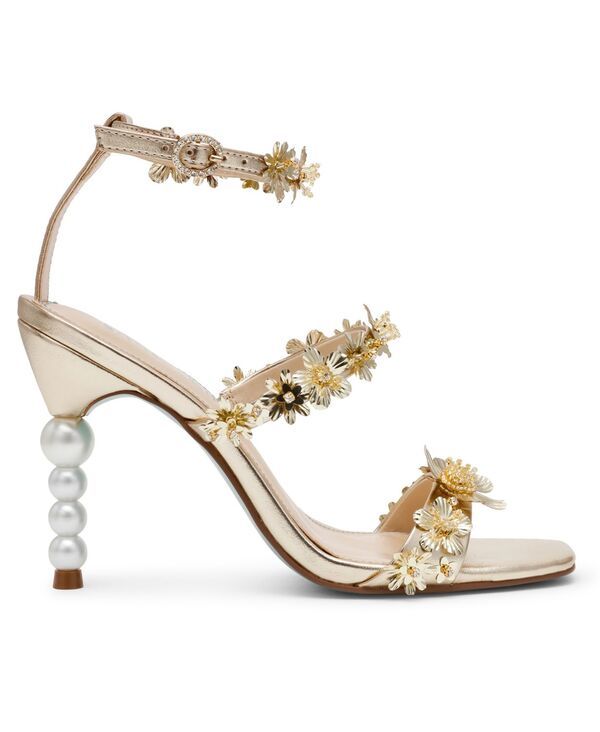 ベッツィジョンソン レディース シューズ サンダル スパンコール Betsey Johnson Womens Lorra Flower Sequin Dress Sandals Light Gold ベッツィジョンソン レディース シューズ サンダル スパンコール Betsey Johnson Womens Lorra Flower Sequin Dress Sandals Light Gold