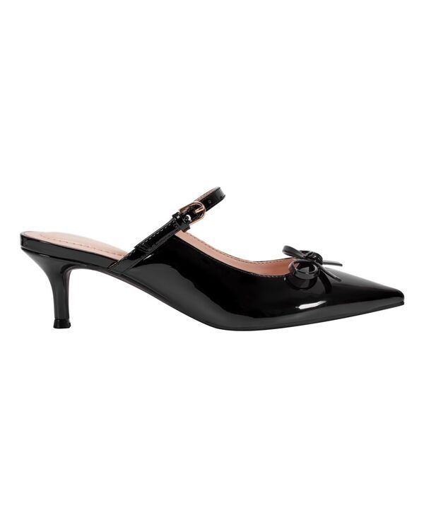 バンドリーノ レディース シューズ パンプス ヒール Bandolino Womens Amoss Mary Jane Kitten Heel Pumps Black Patent ブラック