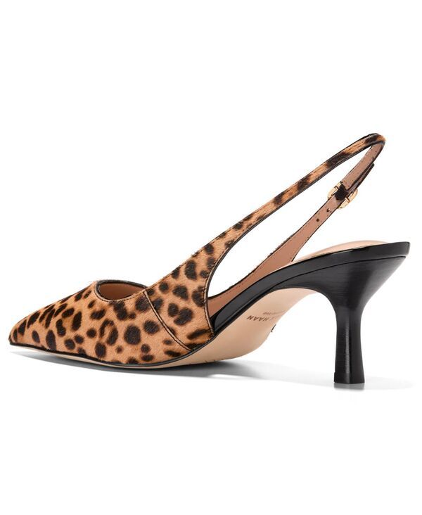 コールハーン レディース シューズ パンプス Cole Haan Womens Hansell Sling Back Pumps Leopard Print Hair Calf アニマル
