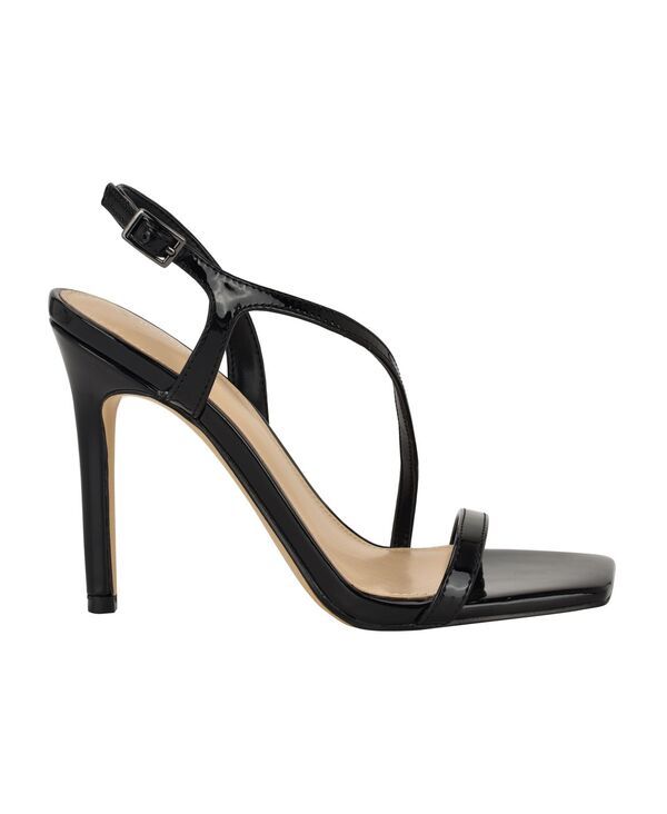 カルバンクライン レディース シューズ サンダル Calvin Klein Womens Tansley Strappy Stiletto Sandals Black Patent ブラック