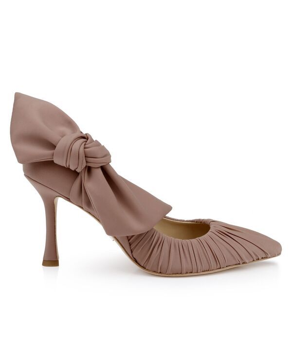 バッジェリーミシュカ レディース シューズ パンプス Badgley Mischka Womens Vanesa Evening Bow Pumps Nude Fabric バッジェリーミシュカ レディース シューズ パンプス Badgley Mischka Womens Vanesa Evening Bow Pumps Nude Fabric