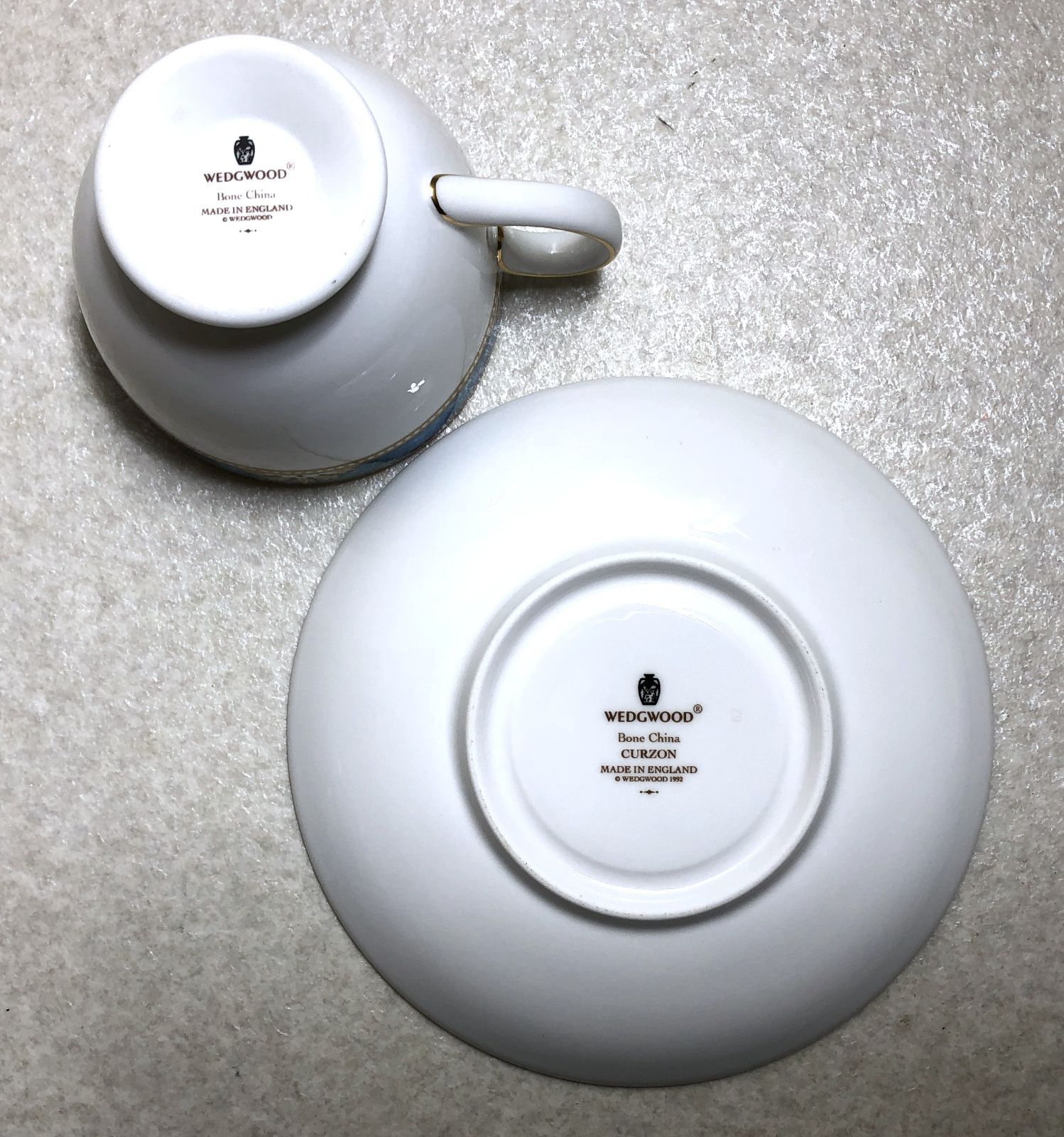 ウェッジウッド カーソン ティーポット&クリーマー 英国製 CURZON 