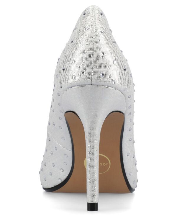 ジュルネ コレクション レディース シューズ パンプス Journee Collection Womens Venus Pointed Toe Comfort Dress Pumps Silver シ