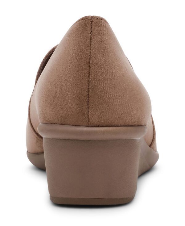 アンクライン レディース シューズ パンプス ローファー Anne Klein Womens Wendell Slip On Wedge Loafers Truffle