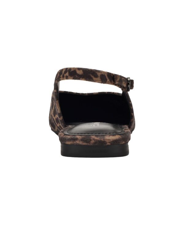 カルバンクライン レディース シューズ パンプス Calvin Klein Womens Galiana Pointy Toe Slingback Flats Dark Leopard Suede ア