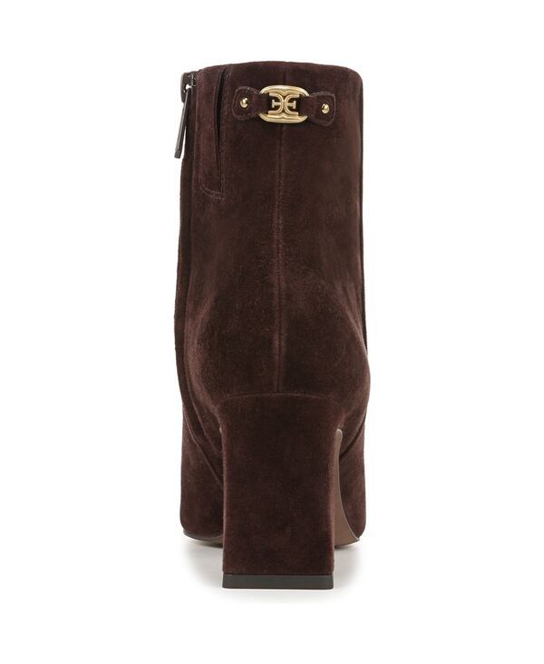 サムエデルマン レディース シューズ ブーツ・レインブーツ アンクル ブーツ Sam Edelman Womens Saige Zipper Ankle Booties Cafe Noir Suede