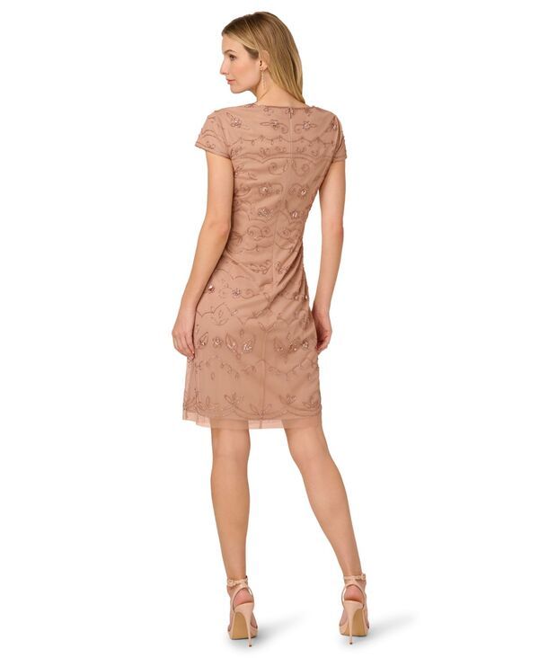 アドリアナ パペル レディース トップス ワンピース Adrianna Papell Womens BoatNeck Beaded Sheath Dress ROSE GOLD ゴールド アドリアナ パペル レディース トップス ワンピース Adrianna Papell Womens BoatNeck Beaded Sheath Dress ROSE GOLD ゴールド