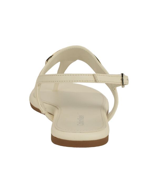 カルバンクライン レディース シューズ サンダル Calvin Klein Womens Bettia Flat Slingback Sandals Ivory アイボリー
