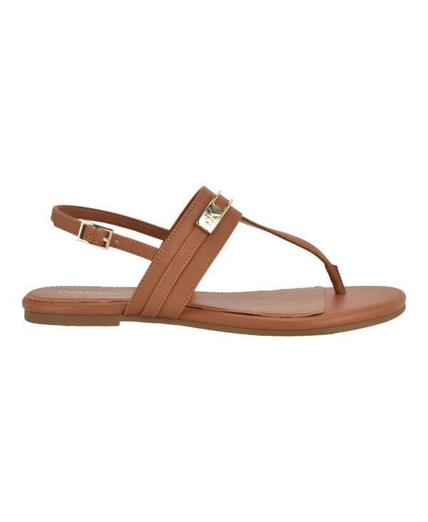 カルバンクライン レディース シューズ サンダル Calvin Klein Womens Bettia Flat Slingback Sandals Cognac カルバンクライン レディース シューズ サンダル Calvin Klein Womens Bettia Flat Slingback Sandals Cognac