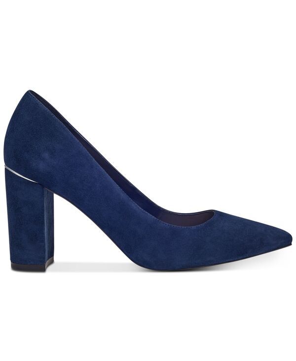 マークフィッシャー レディース シューズ パンプス ヒール Marc Fisher Womens Viviene High Block Heel Pumps Deep Baltic Blue Sued