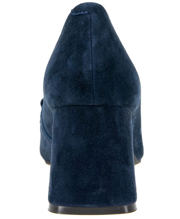 ジェントルソウルズ レディース シューズ パンプス ローファー ヒール Gentle Souls Womens Dionne Pointed Toe Heeled Loafers Navy Suede
