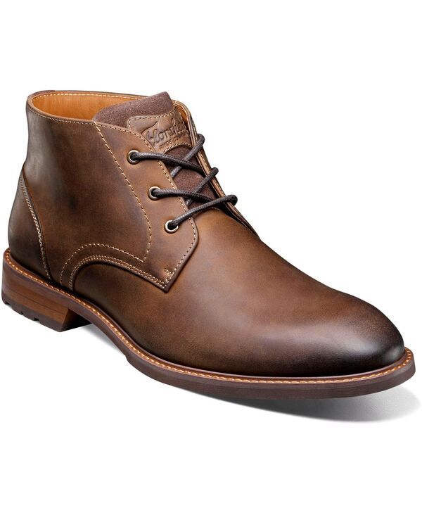 フローシャイム メンズ シューズ ブーツ・レインブーツ Florsheimens Lodge 3Eye Chukka Boots Brown ブラウン