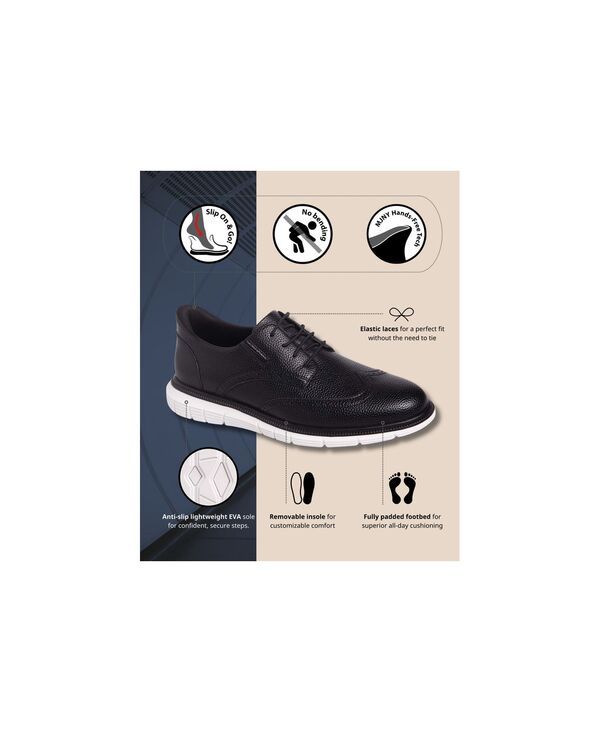 マークジョセフニューヨーク メンズ シューズ オックスフォード レザー Marc Joseph New York Mens Cloud Street HandsFree Slip On Lightwe