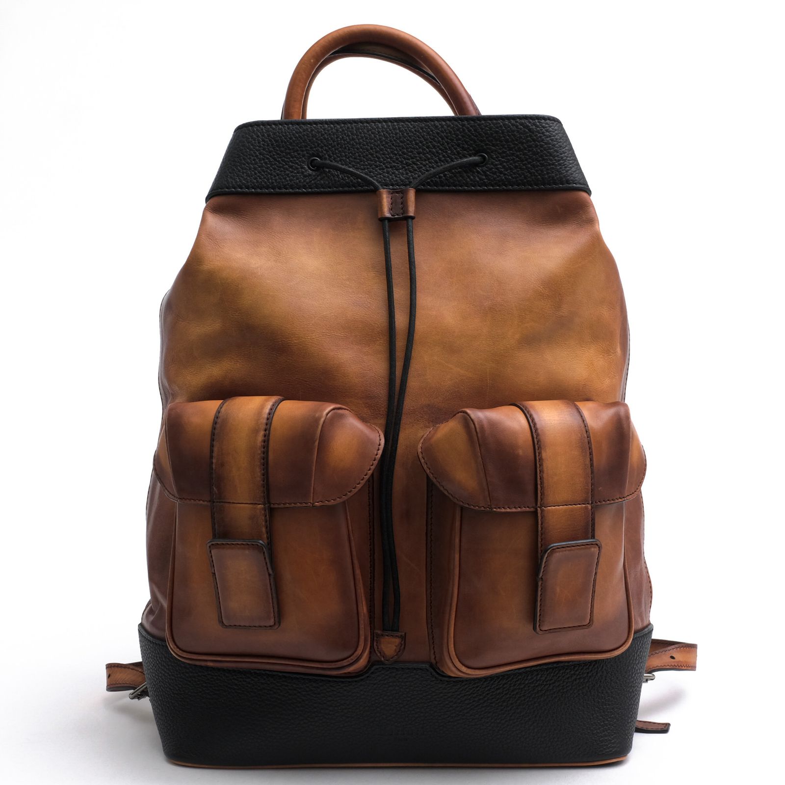 ベルルッティ／Berluti リュック バッグ バックパック メンズ 男性 男性用 レザー 革 本革 ブラウン 茶 Horizon Panelled Leather Backpack ホライゾン バックパック デイパック