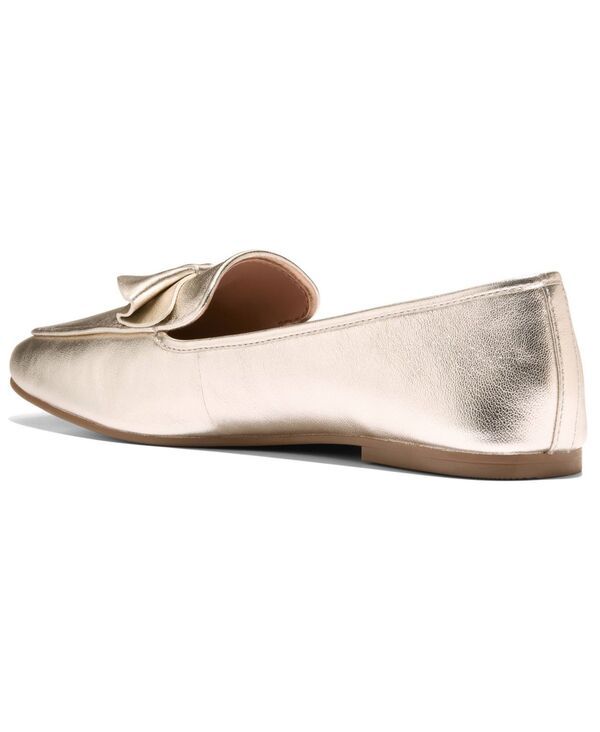 コールハーン レディース シューズ パンプス ローファー Cole Haan Womens Payson Soft Bow Slip On Loafersoft Gold Leather ゴールド