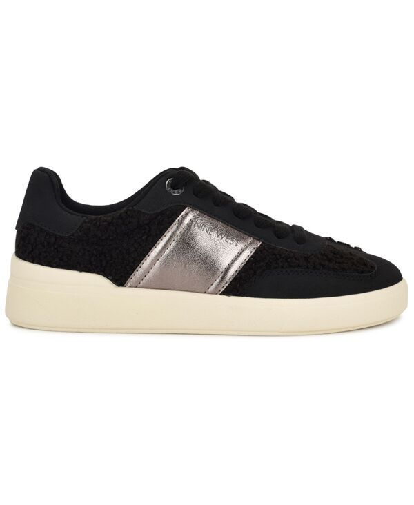 ナインウェスト レディース シューズ スニーカー レース Nine West Linehan Round Toe LaceUp Sneakers PewterBlack ブラック ナインウェスト レディース シューズ スニーカー レース Nine West Linehan Round Toe LaceUp Sneakers PewterBlack ブラック