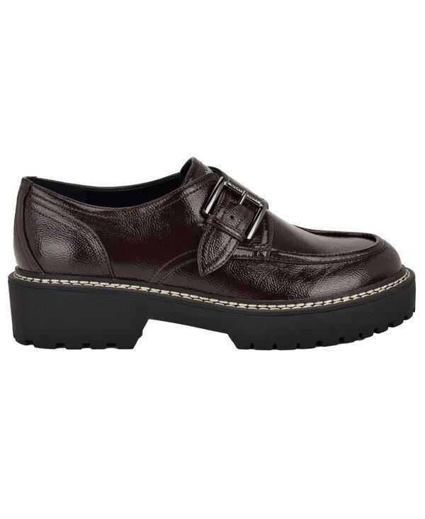 カルバンクライン レディース シューズ パンプス ローファー Calvin Klein Womensaundee Buckle Lug Sole Loafers Dark Wine ワイン