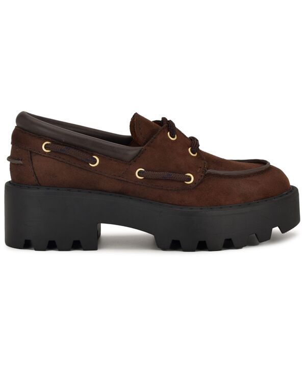 ナインウェスト レディース シューズ パンプス レース ローファー Nine West Womens Kerisa LaceUp Chunky Lug Sole Loafers Dark Brown ナインウェスト レディース シューズ パンプス レース ローファー Nine West Womens Kerisa LaceUp Chunky Lug Sole Loafers Dark Brown