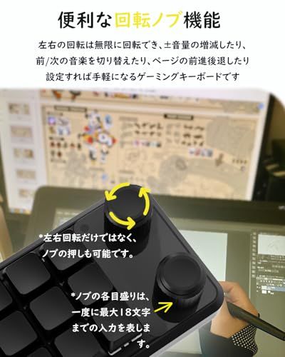 SIKAI CASE マクロキーボード 有線接続 12キー2ノブ 片手キーボード RGB Windows設定 赤軸 メカニカル 多機能プログラマブル ゲーム用DIY カスタム可能 ショートカット プログラマー向き 黒色 1レイヤーma SIKAI CASE マクロキーボード 有線接続 12キー2ノブ 片手キーボード RGB Windows設定 赤軸 メカニカル 多機能プログラマブル ゲーム用DIY カスタム可能 ショートカット プログラマー向き 黒色 1レイヤーma