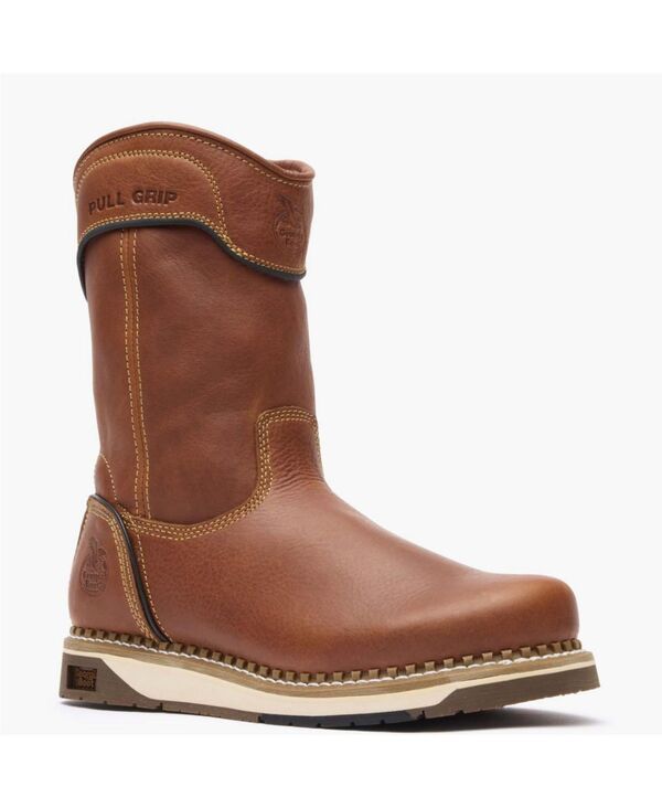 ジョージブーツ メンズ シューズ ブーツ・レインブーツ GEORGIA BOOT Mens AMP LT Wedge Pull On Work Boot Brown ブラウン