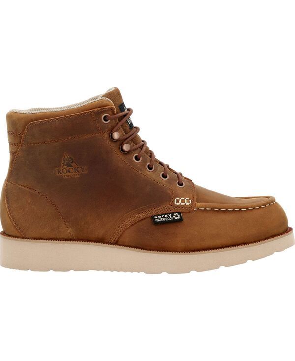 ロッキー メンズ シューズ ブーツ・レインブーツ クレープ ROCKY Mens MonoCrepe Wedge 6 Composite Toe Work Boot Crazy horse