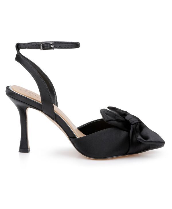 ジュウェルダグレイミシュカ レディース シューズ パンプス Jewel Badgley Mischka Womens Francine Evening Pumps Black Satin ブラック