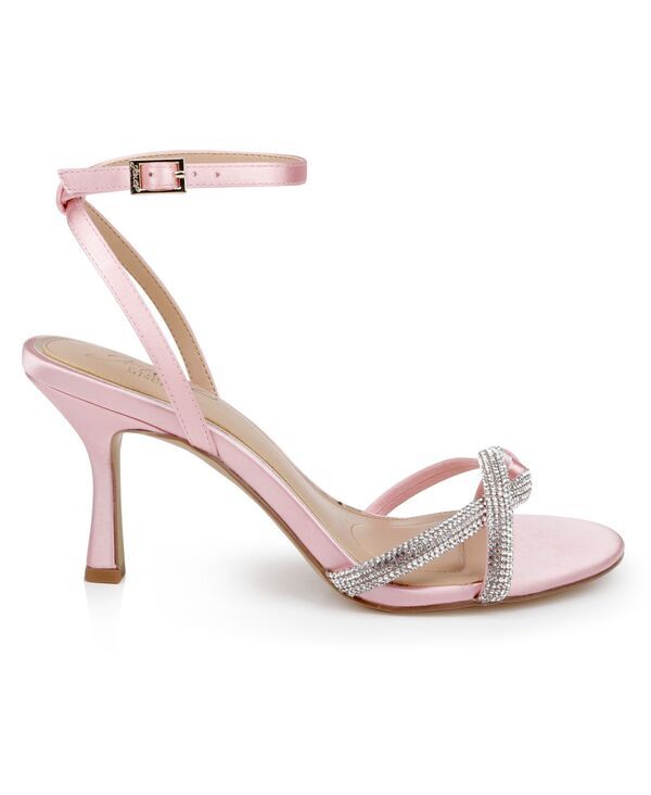 ジュウェルダグレイミシュカ レディース シューズ サンダル Jewel Badgley Mischka Womens Fiji Dress Sandals Pale Pink Satin ピンク
