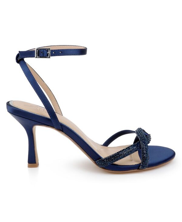ジュウェルダグレイミシュカ レディース シューズ サンダル Jewel Badgley Mischka Womens Fiji Dress Sandals Navy Satin ネイビー ジュウェルダグレイミシュカ レディース シューズ サンダル Jewel Badgley Mischka Womens Fiji Dress Sandals Navy Satin ネイビー