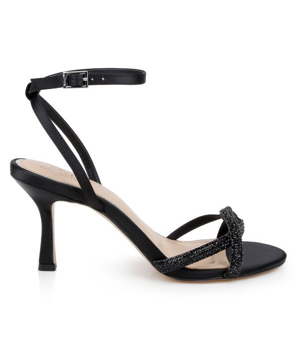 ジュウェルダグレイミシュカ レディース シューズ サンダル Jewel Badgley Mischka Womens Fiji Dress Sandals Black Satin ブラック ジュウェルダグレイミシュカ レディース シューズ サンダル Jewel Badgley Mischka Womens Fiji Dress Sandals Black Satin ブラック