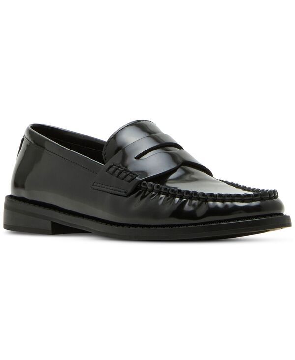 マッデンガール レディース シューズ パンプス ローファー Madden Girl Prep MocToe Tailored Loafer Flats Black Box ブラック