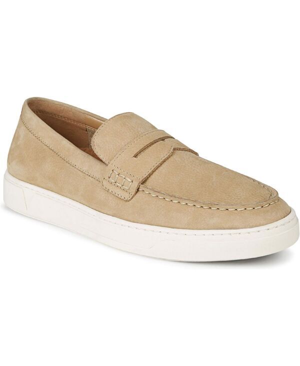 バイオニック メンズ シューズ スリッポン・ローファー Vionic Mens Thompson Loafersand nbck leather サンド