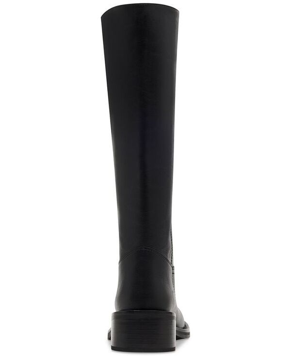 スティーブ マデン レディース シューズ ブーツ・レインブーツ トール ブーツ Steve Madden Womens Riggs Tall SquareToe Boots Black Leather