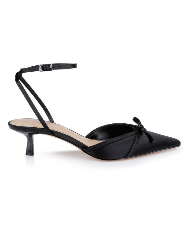 ジュウェルダグレイミシュカ レディース シューズ パンプス ヒール Jewel Badgley Mischka Womens Talasia Kitten Heel Pumps Black Satin