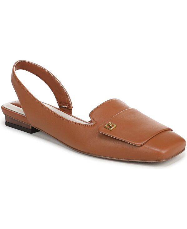 フランコサルト レディース シューズ パンプス Franco Sarto Teagan Square Toe Slingback Flats Cognac Leather