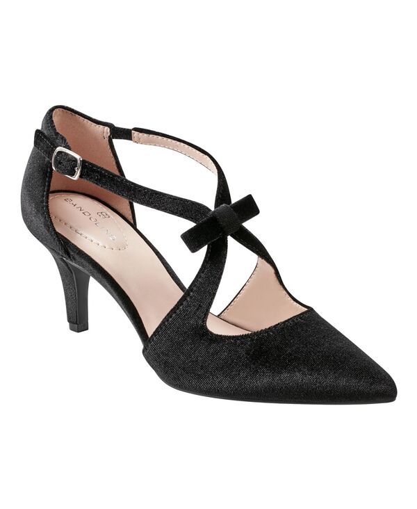 バンドリーノ レディース シューズ パンプス Bandolino Womens Zeffer Bow Detail Dress Pumps Black Velvet ブラック