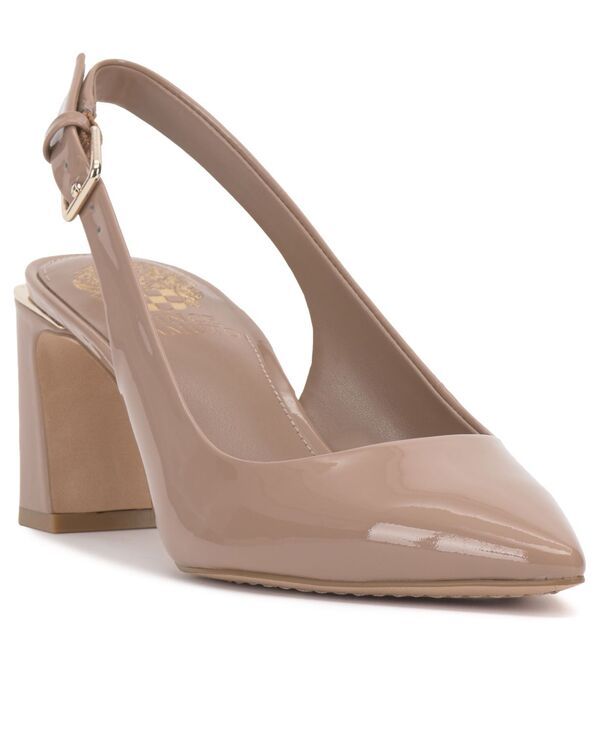 ヴィンスカムート レディース シューズ パンプス Vince Camuto Womens HamdenB Slingback Pumps Chai Latte Patent